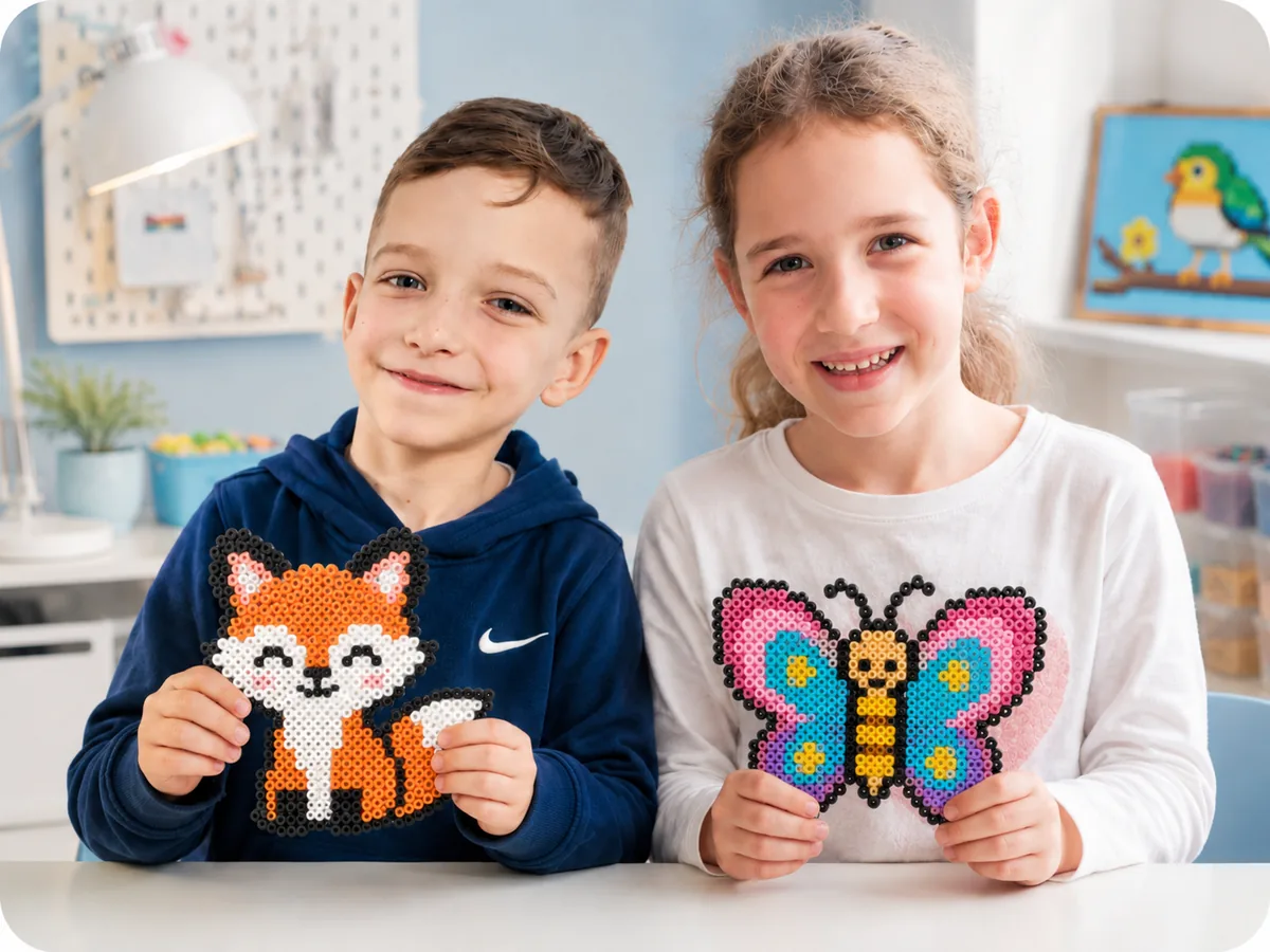 Ania i Tomek z Jarocina w swoim twórczym kąciku